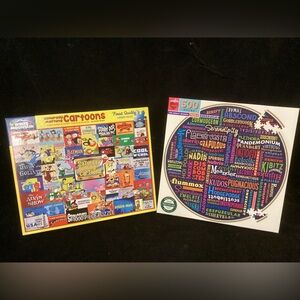 White Mountain Cartoon Puzzle Set - Multicolor